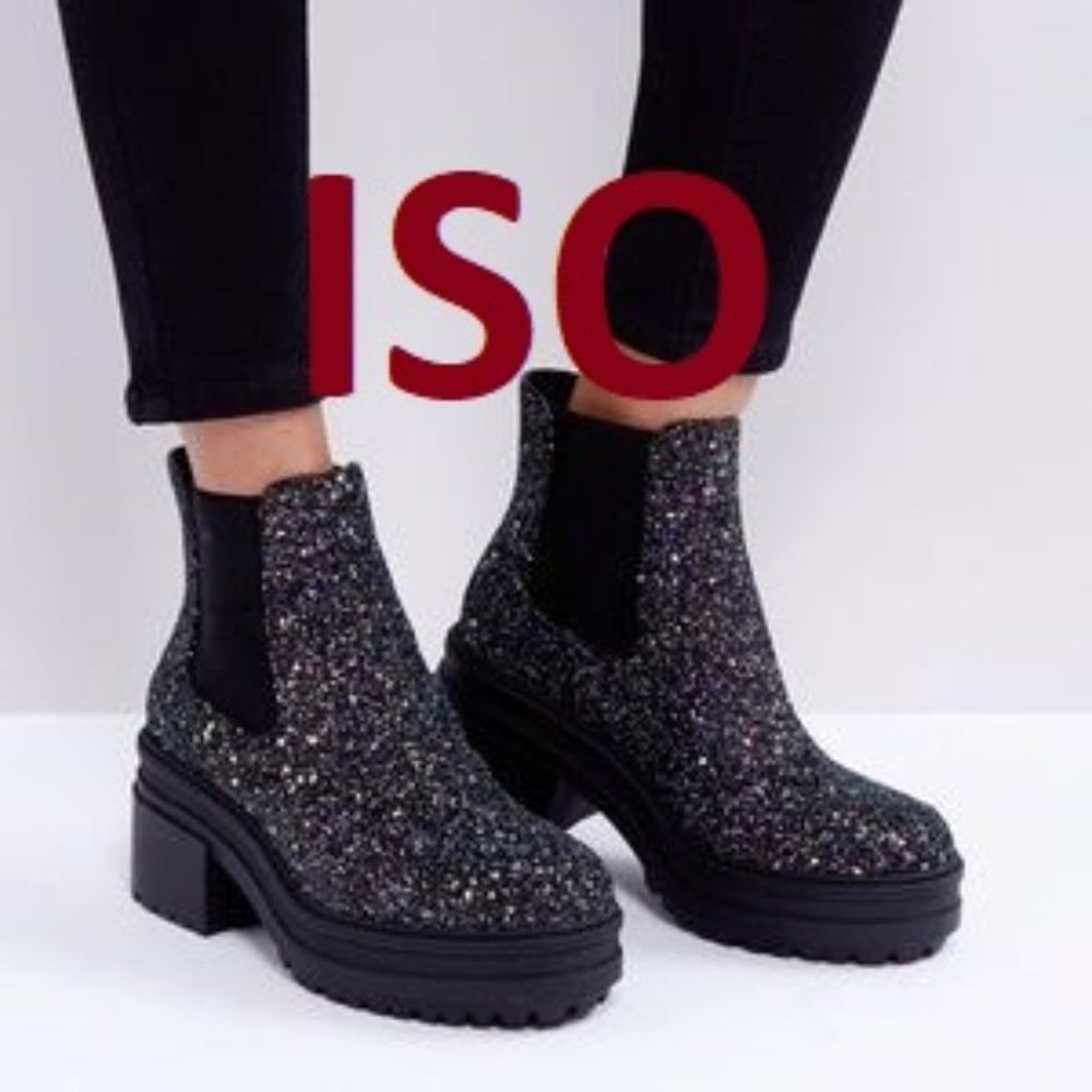 ISO ASOS Rapidly Chunky Chelsea Boots